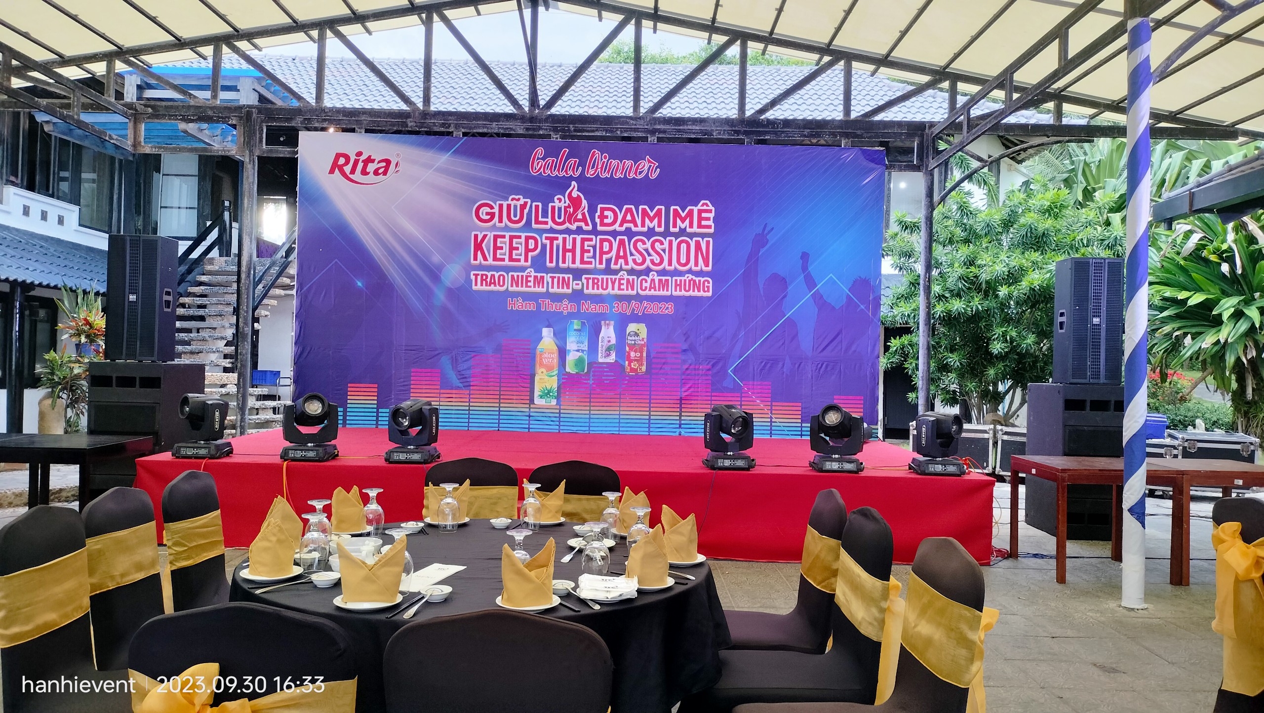 Âm thanh ánh sáng sân khấu gala dinner trọn gói Bình Thuận