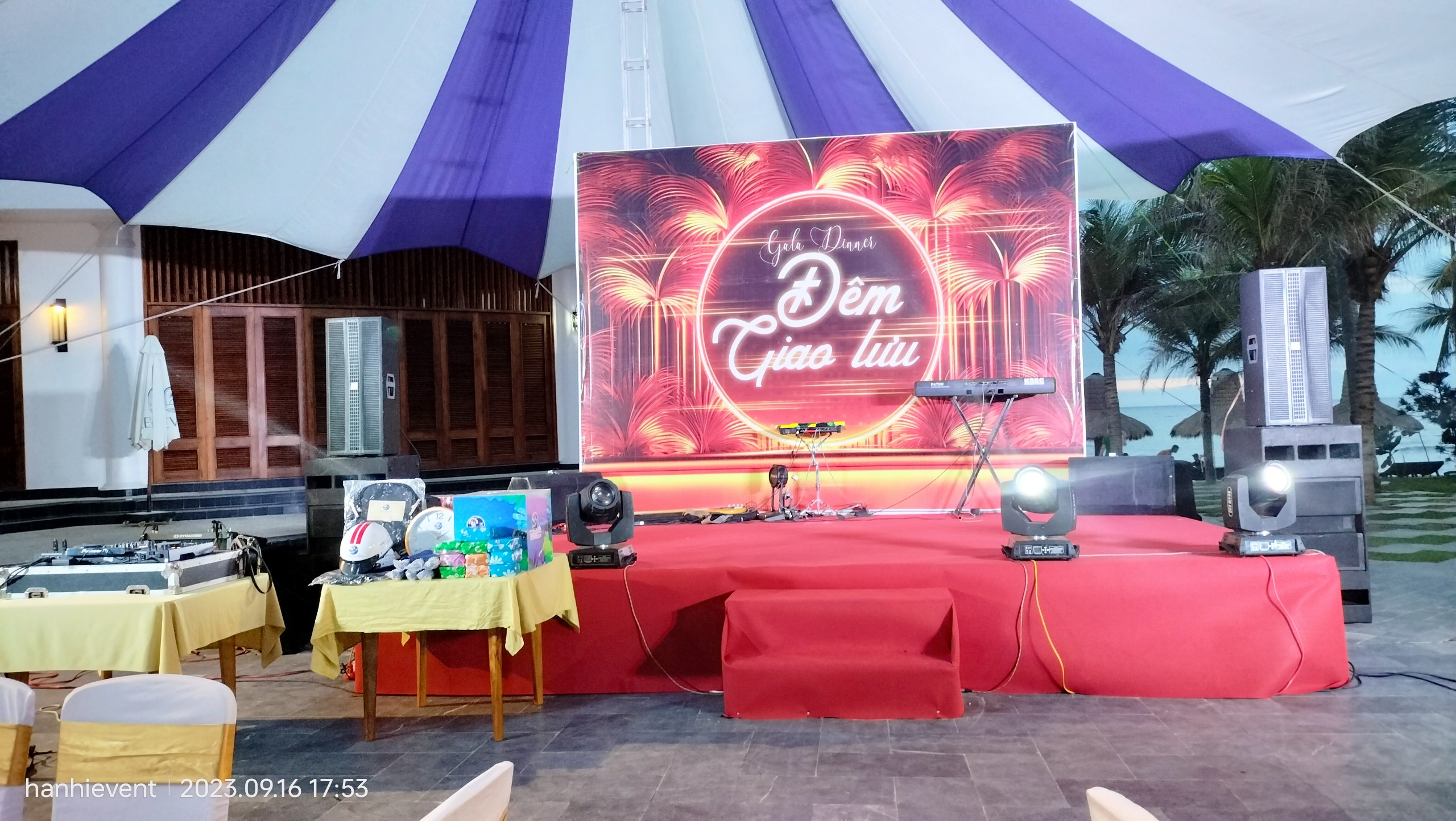 Cung cấp sân khấu backdrop Bình Thuận