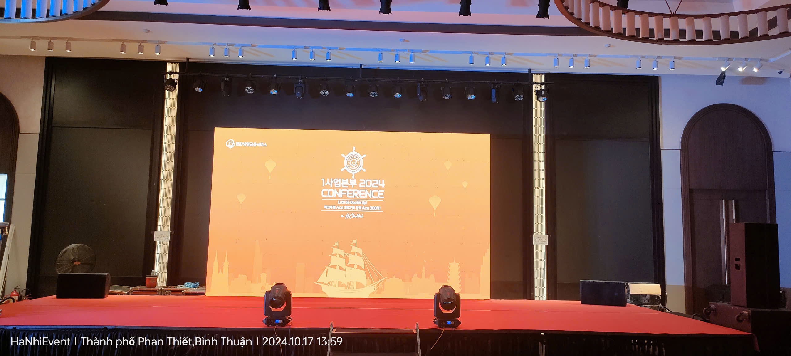 Thiết bị âm thanh ánh sáng màn hình led sự kiện gala dinner tại Phan Thiết Bình Thuận